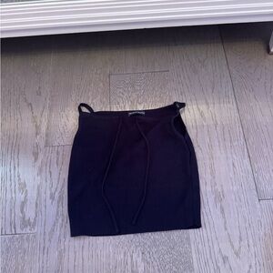 Brandy Melville high neck navy top